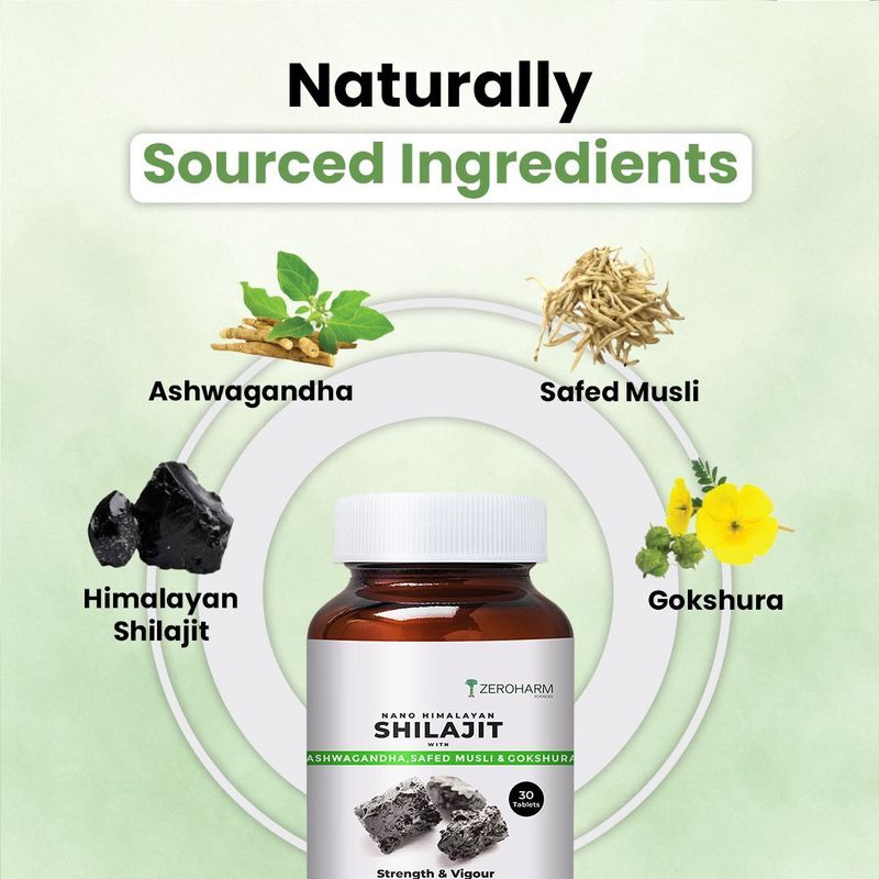 ZEROHARM Shilajit Ashwagandha Nano Formulated - Image 5