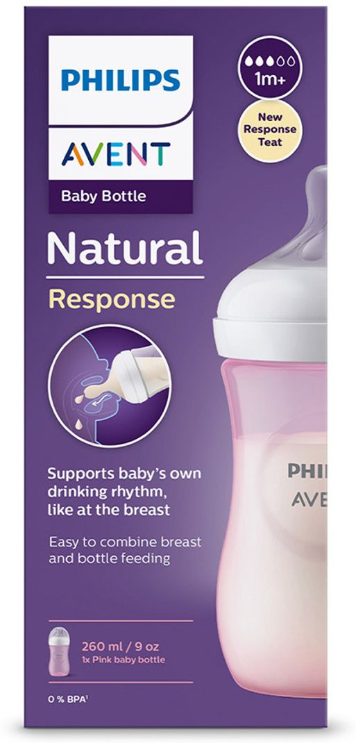 Philips Avent SCY903/11 Natural Response Baby Bottle 3-6 months - Image 2