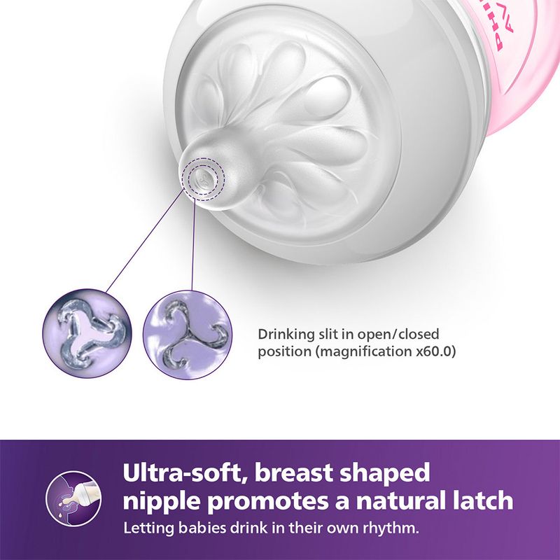 Philips Avent SCY903/11 Natural Response Baby Bottle 3-6 months - Image 5