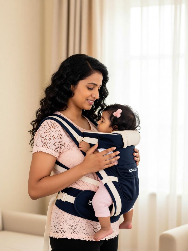 LuvLap Baby Carrier 4 Positions 0-12 Months - Image 4