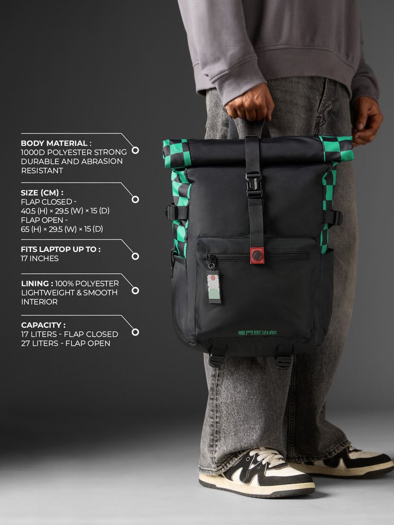 The Souled Store 17L Demon Slayer Backpack - Image 4