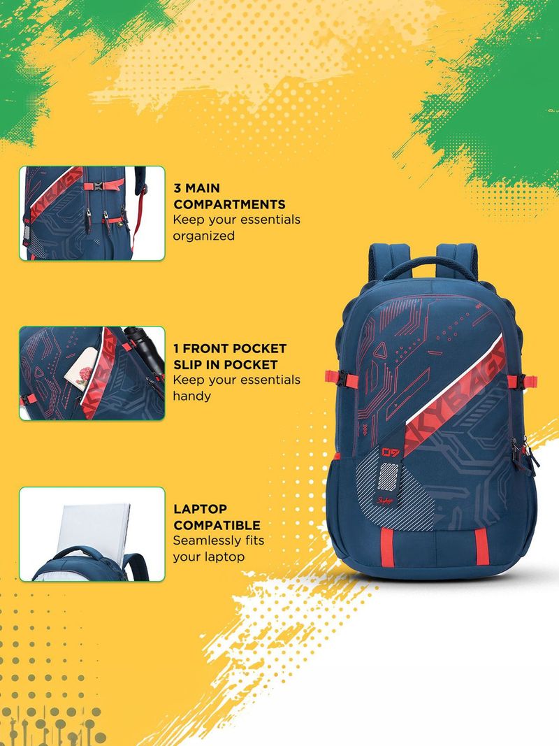SKYBAGS 40L Laptop Backpack Vesper - Navy - Image 5