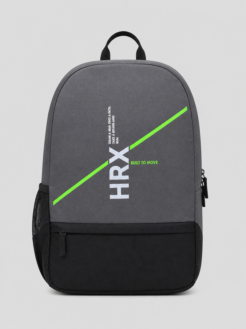 HRX by Hrithik Roshan Medium 23 L Laptop Backpack Unisex Casual Travel / college / office Grey, Black