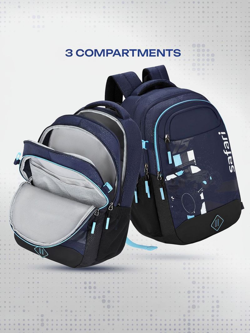 SAFARI Large 37L Backpack Verge 3 (Blue) - Image 4