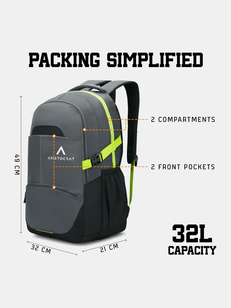 ARISTOCRAT 32 L Laptop Backpack with Rain Cover - Image 6
