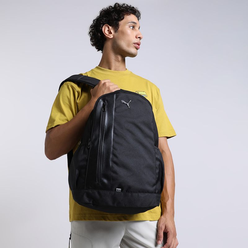 PUMA Medium 21L Shuffle Backpack Black - Image 3