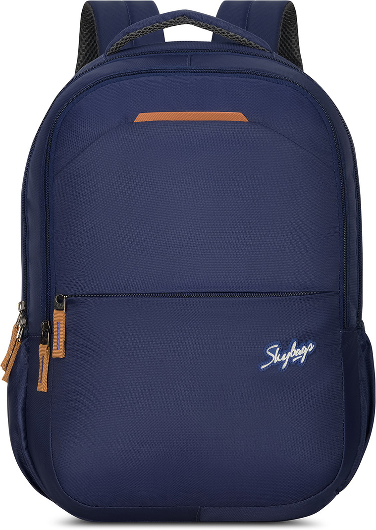 SKYBAGS Medium 30 L Laptop Backpack Pace 15.6 Inch Compatible Professional with 3 Compartments & Rain Cover Blue