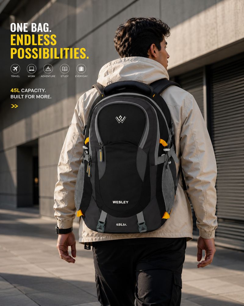 WESLEY 45L Spartan Laptop Backpack - Image 2