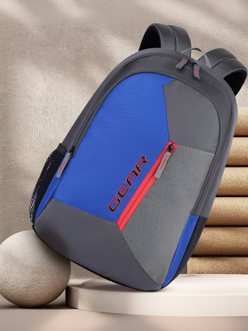 Gear Small 16 L Backpack Blocky 2 (Grey, Yellow)