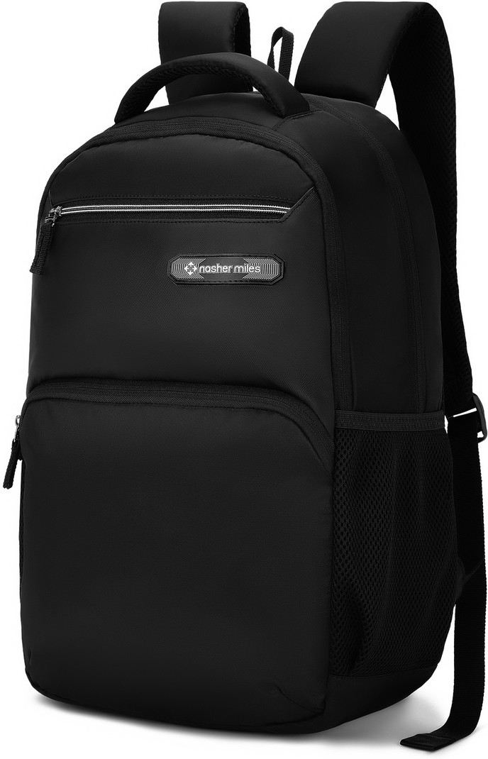 NASHER MILES Medium 28 L Laptop Backpack Trail Laptop Backpack | College Office School Travel Bag for Men Women (Black)