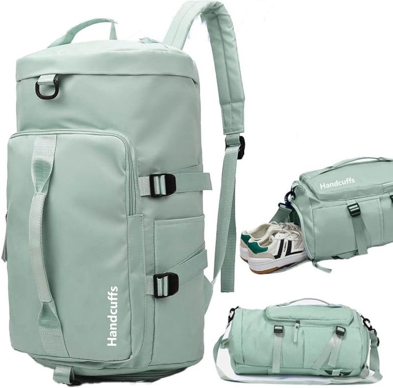 Excite Shoppers 60L 3-in-1 Gym Duffel Bag - Green - Image 2