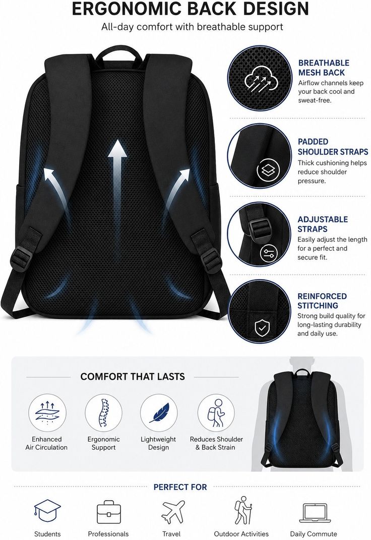 Coplic 30L Laptop Backpack - Image 4