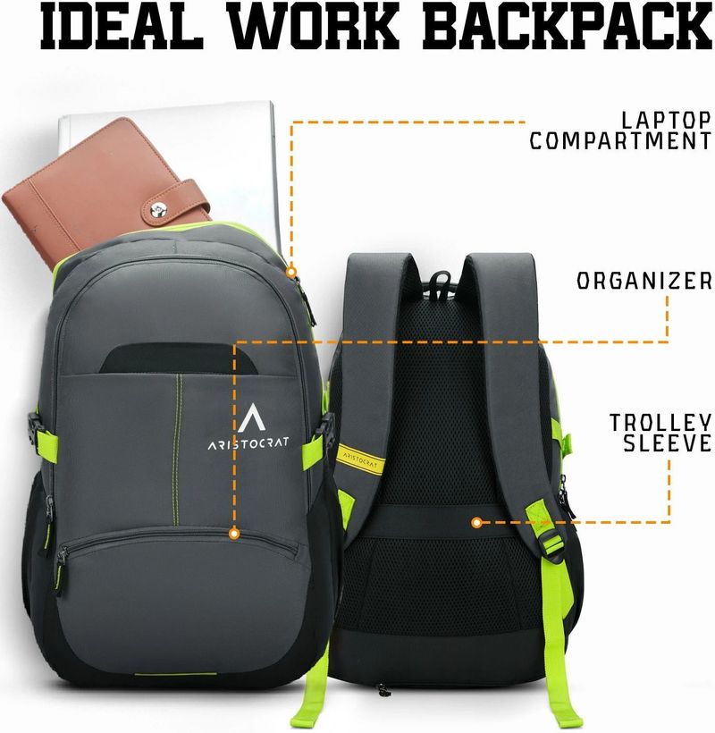 ARISTOCRAT 32 L Laptop Backpack with Rain Cover - Image 4