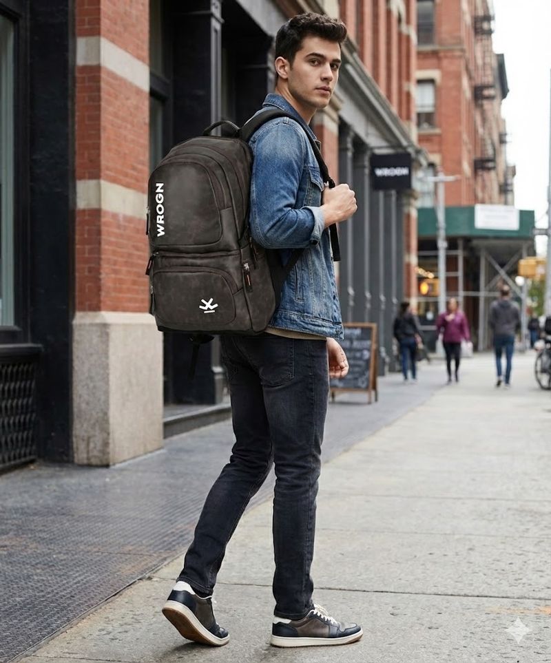 WROGN 35L Brown Laptop Backpack - Image 3