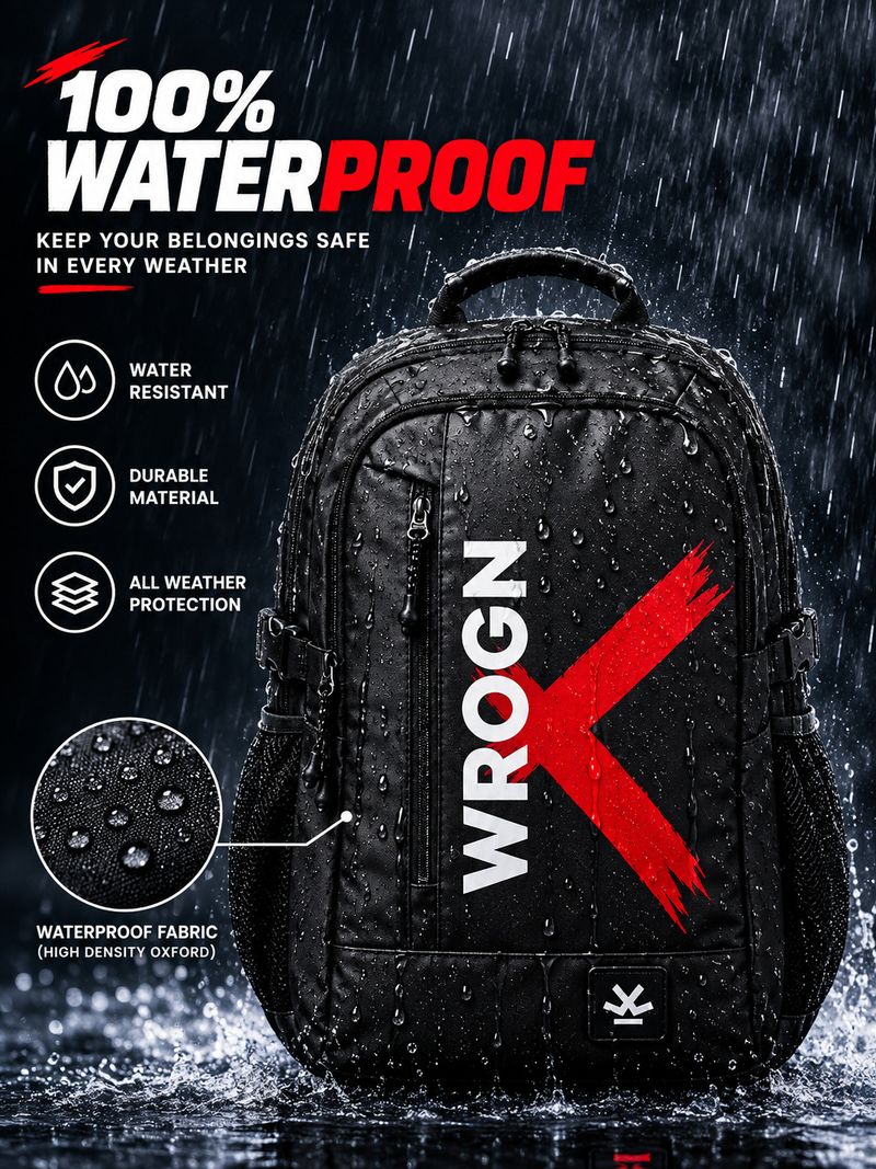 WROGN 32L Reverse Stylish Laptop Backpack - Image 6