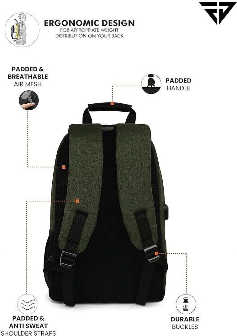 FUR JADEN 25L Laptop Backpack with Anti-Theft Lock - Image 5