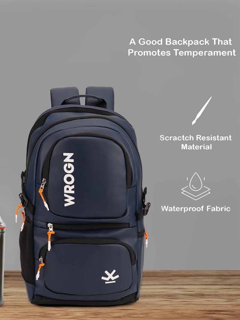 WROGN 35L Laptop Backpack with Rain Cover - Image 4