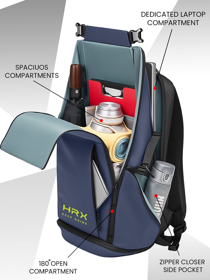 HRX by Hrithik Roshan 40L Laptop Backpack - Image 6