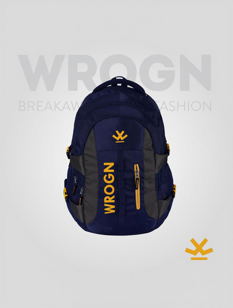 WROGN 3 Compartments unisex backpack fits upto 16 Inches laptop/college bag/school bag 45 L Laptop Backpack