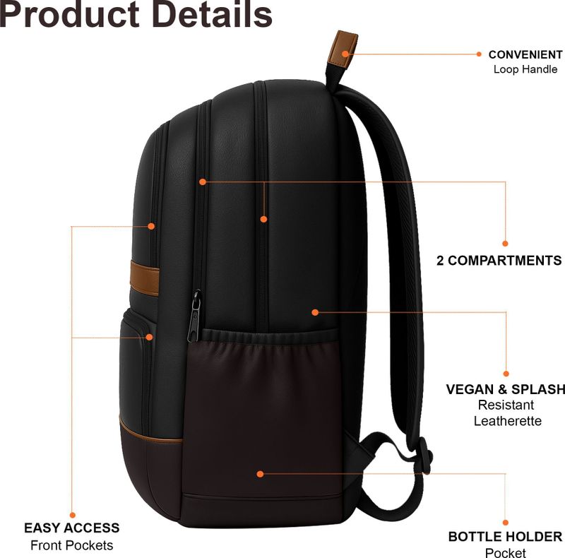 PAZZO 30L Laptop Backpack for Men - Image 4