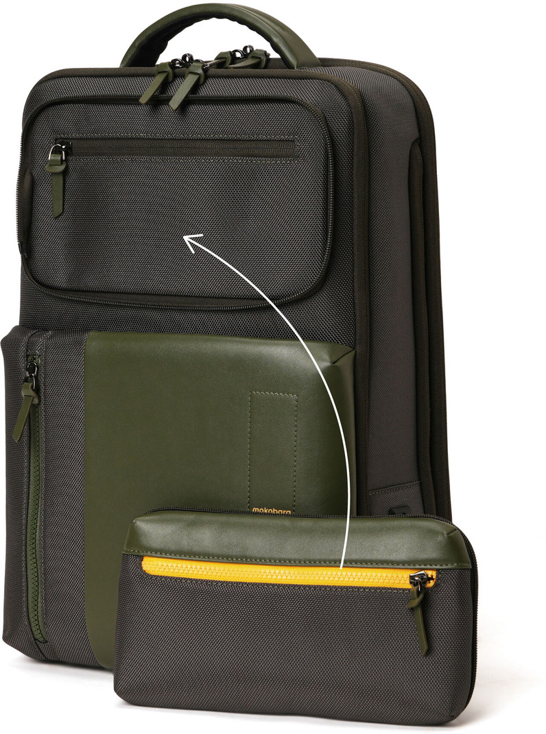 Mokobara Mokobara Medium 23 L Laptop Backpack The Overnighter Backpack 2.0 (Green)