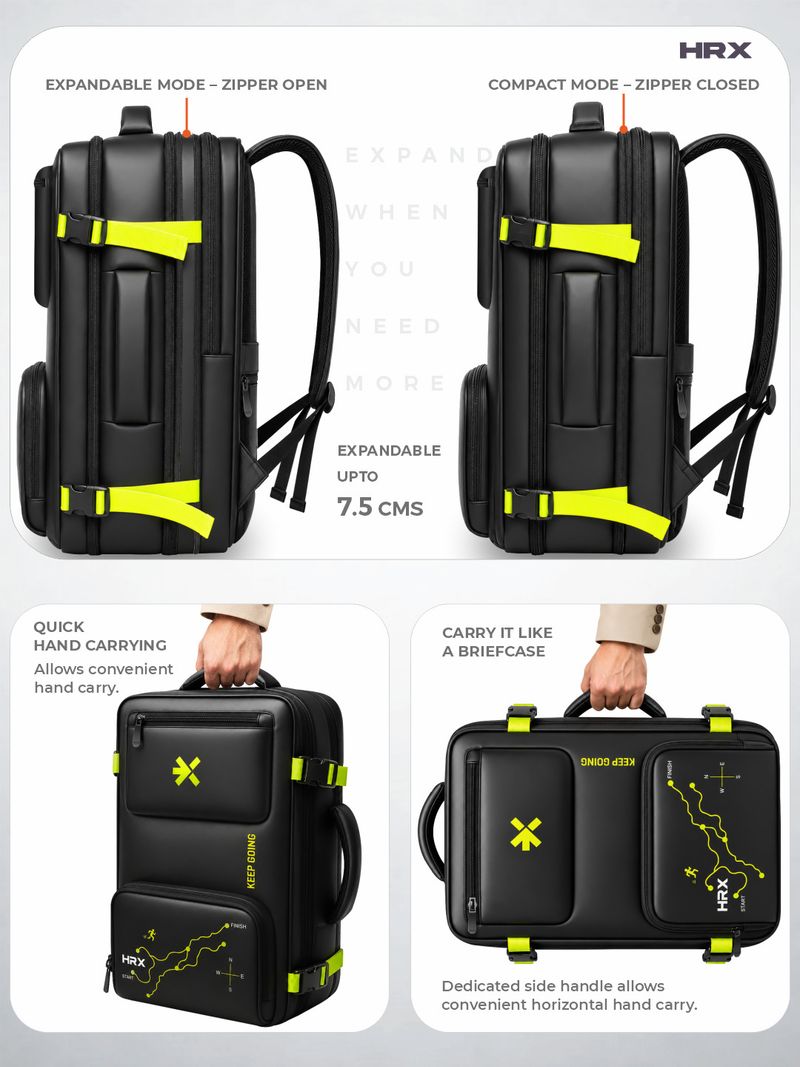 HRX by Hrithik Roshan 45L Laptop Backpack - Image 5