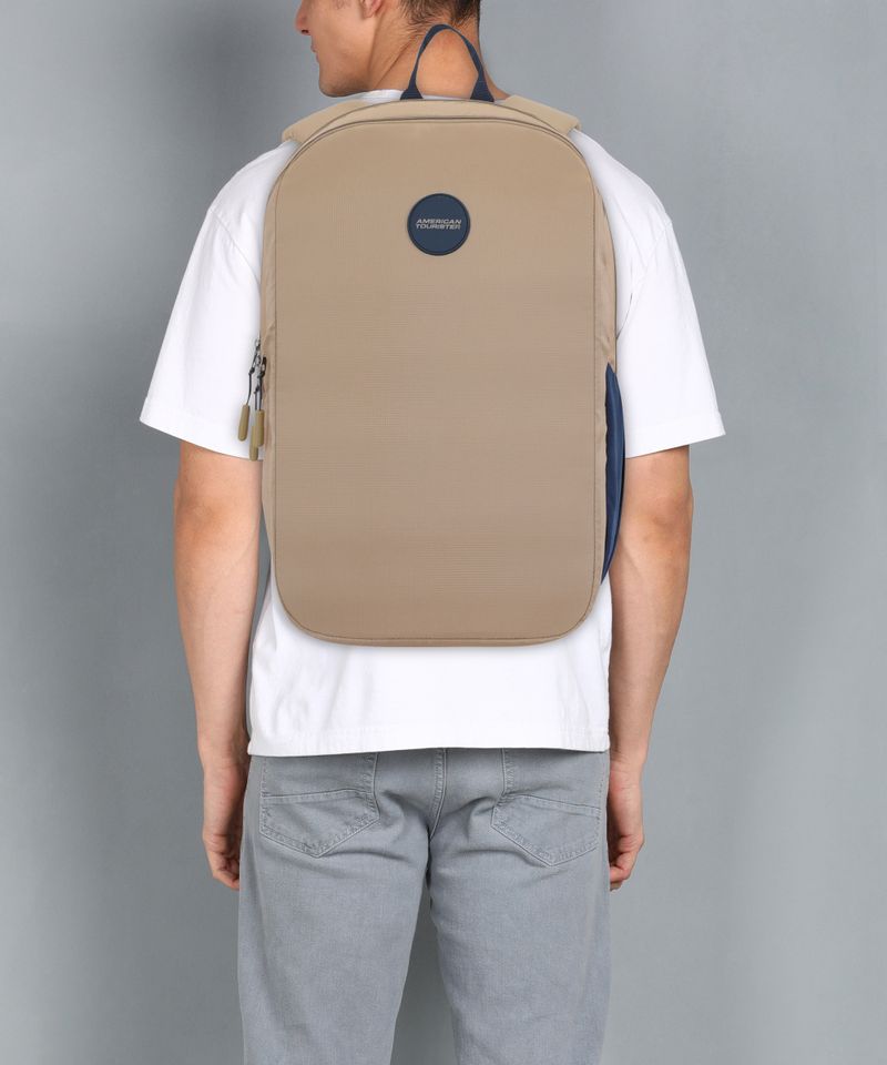 American Tourister 25L Laptop Backpack Beige - Image 4