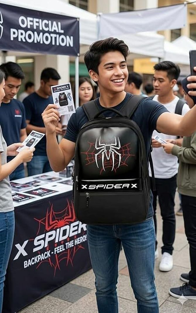Prime Craft Spider 45L Anti-Theft Laptop Backpack - Image 4