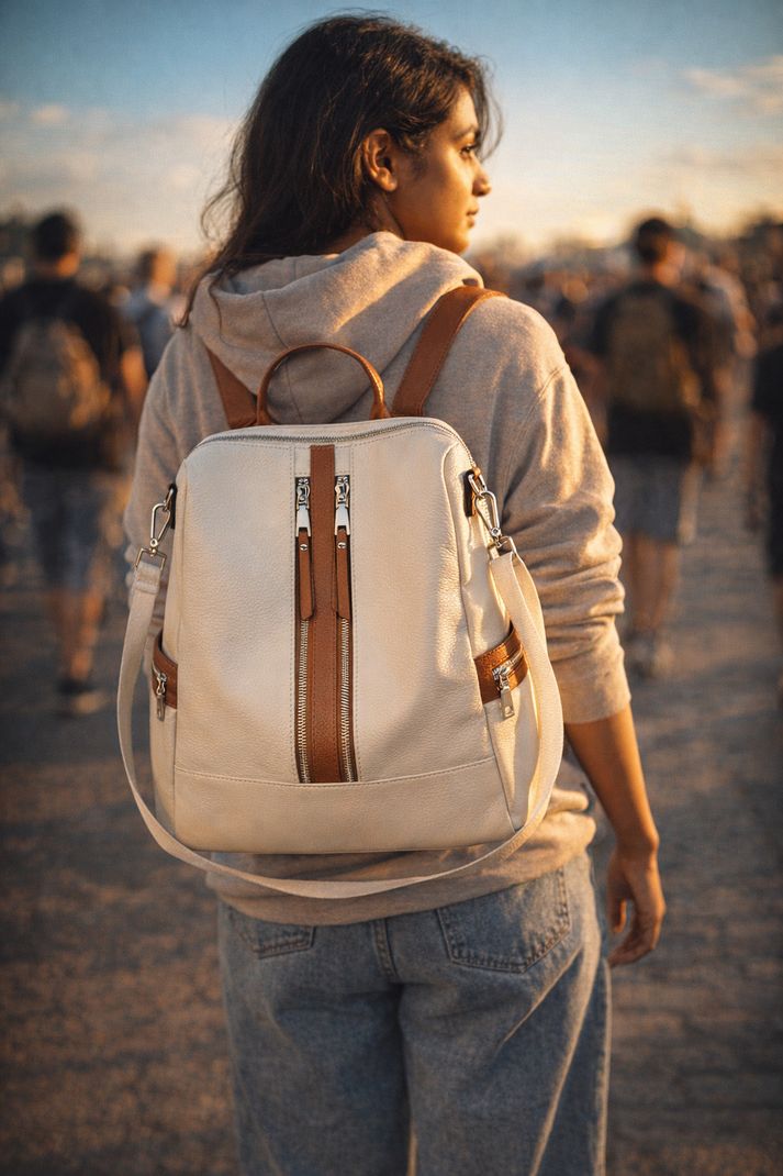 Dayalaxmi Fashion 20L Beige Tan Laptop Backpack - Image 5