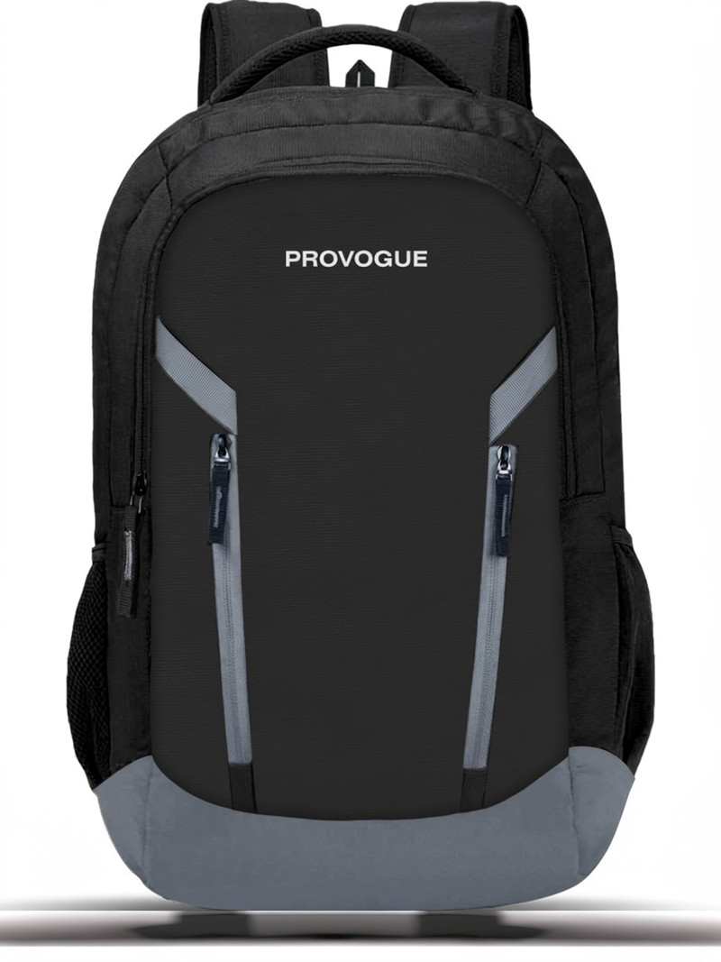 PROVOGUE Large 48 L Laptop Backpack 3 Compartment Premium Quality Laptop Bag for upto 15.6 inch Black, Grey
