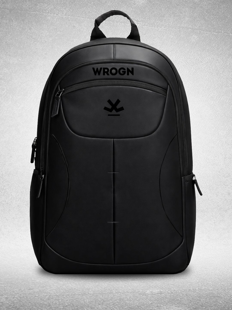 Large 35 L Laptop Backpack Unisex with Rain Cover (Black)