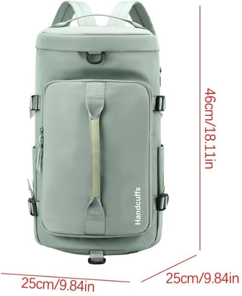 Excite Shoppers 60L 3-in-1 Gym Duffel Bag - Green - Image 4