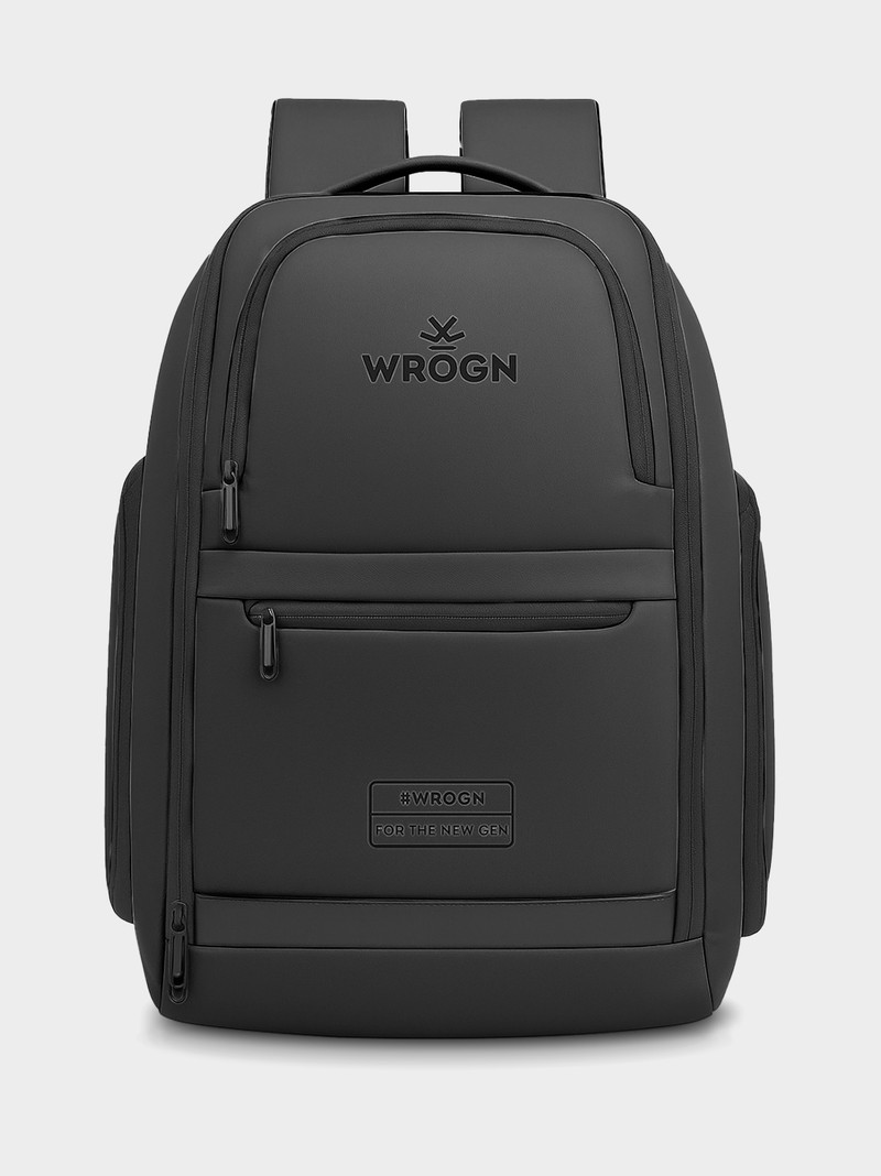 WROGN Large 39 L Laptop Backpack for Men & Women, Waterproof Black