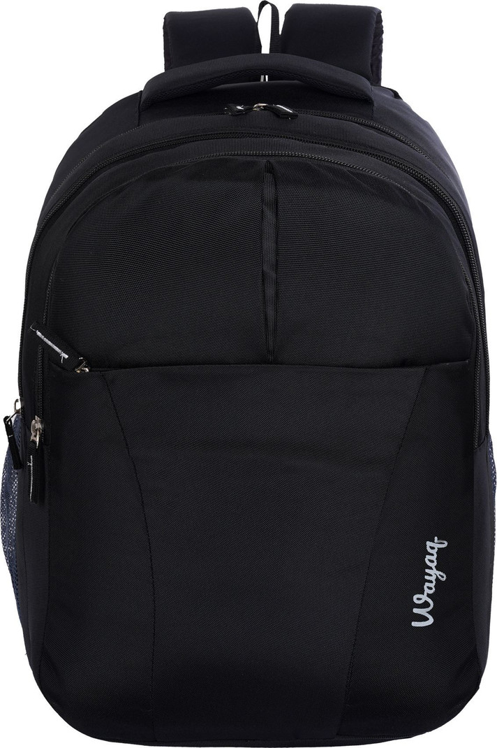 Wayaq Large 40 L Laptop Backpack Stylish 3 Compartment Waterproof Office School Bags Men & Women College Backpack (Black)