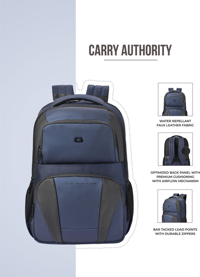 Gear Fortuner Business Laptop Backpack 17L Blue - Image 6