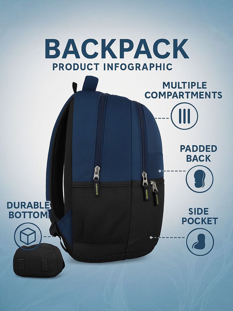 SAFARI 36L Twin Lightweight Laptop Backpack - Image 5