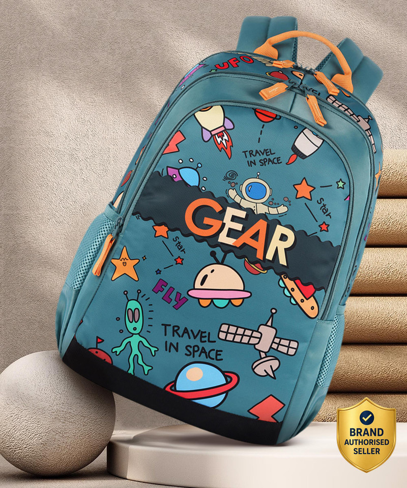 Gear Medium 23 L Backpack Cartoon Space 17" Green
