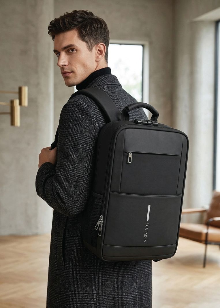 FUR JADEN 25L Laptop Backpack 15.6 Inch with Anti Theft Lock - Image 6