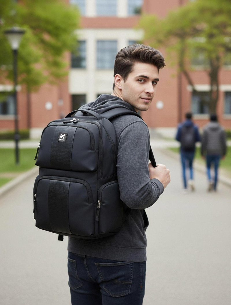 HRX HRX by Hrithik Roshan Medium 28 L Laptop Backpack POLAR Unisex Bag with rain cover Office\u002fSchool\u002fCollege\u002fBusinessC-28L