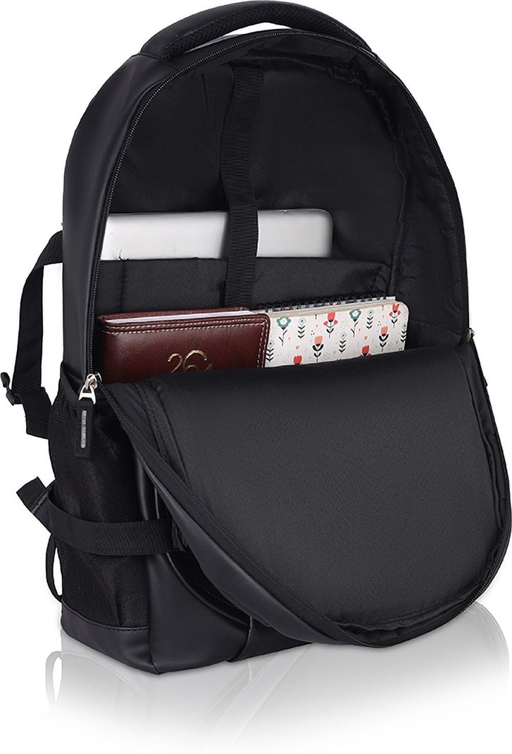 ZERUS 28L Medium PU Leather Laptop Backpack - Image 4