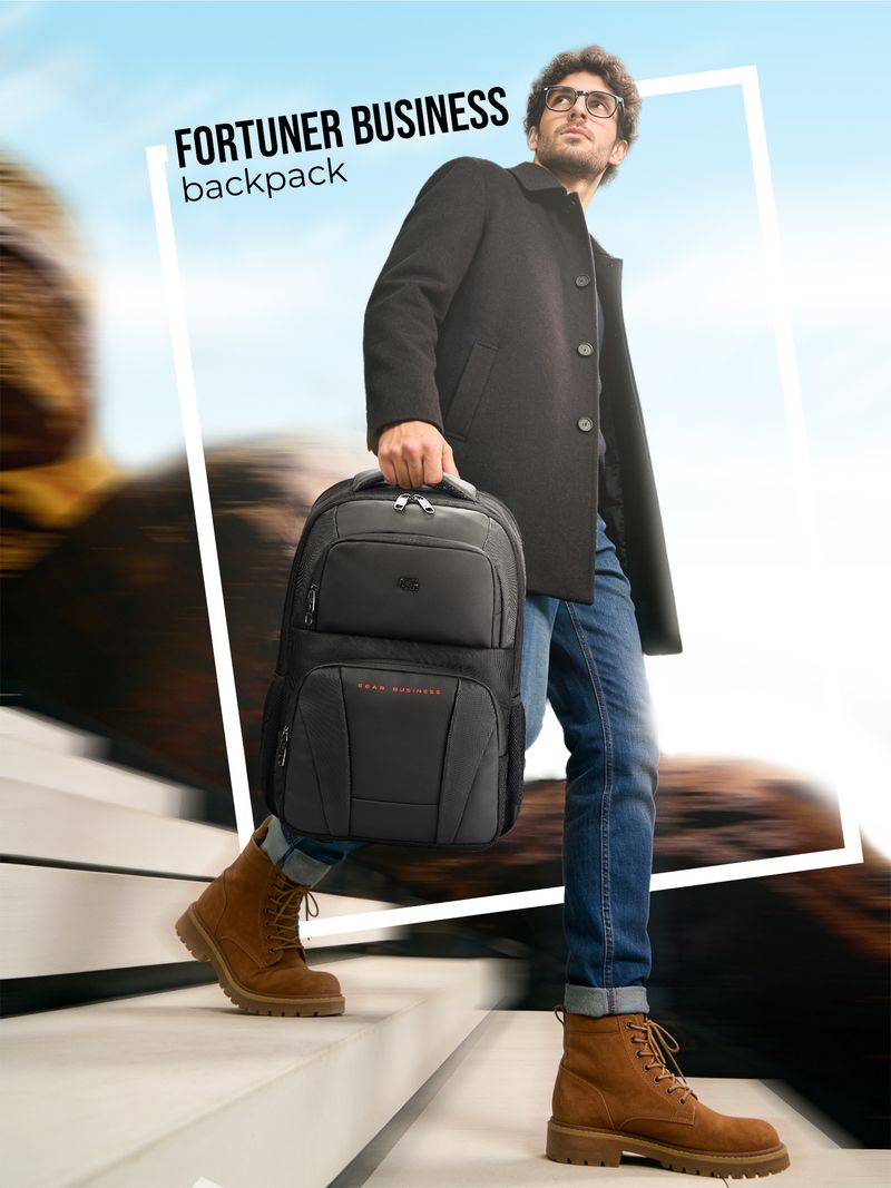 Gear Small 17 L Laptop Backpack FORTUNER BUSINESS LAPTOP BACKPACK (Black) - Image 7