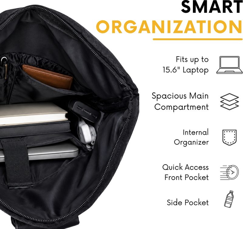 Packster CXR Origin 19.5L Leatherette Laptop Bag - Image 5