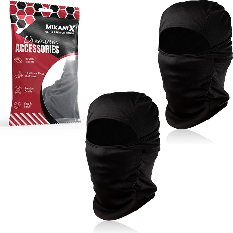 MIKANIX Black Bike Face Mask - Image 2