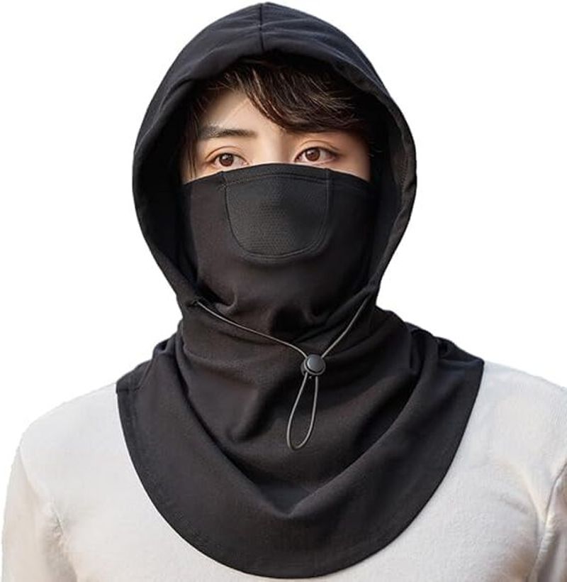 Augen Black Bike Face Mask - Image 2