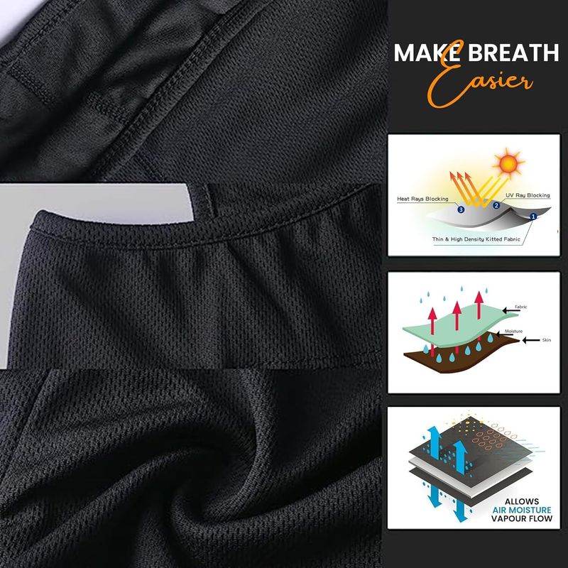MIKANIX Black Bike Face Mask - Image 3
