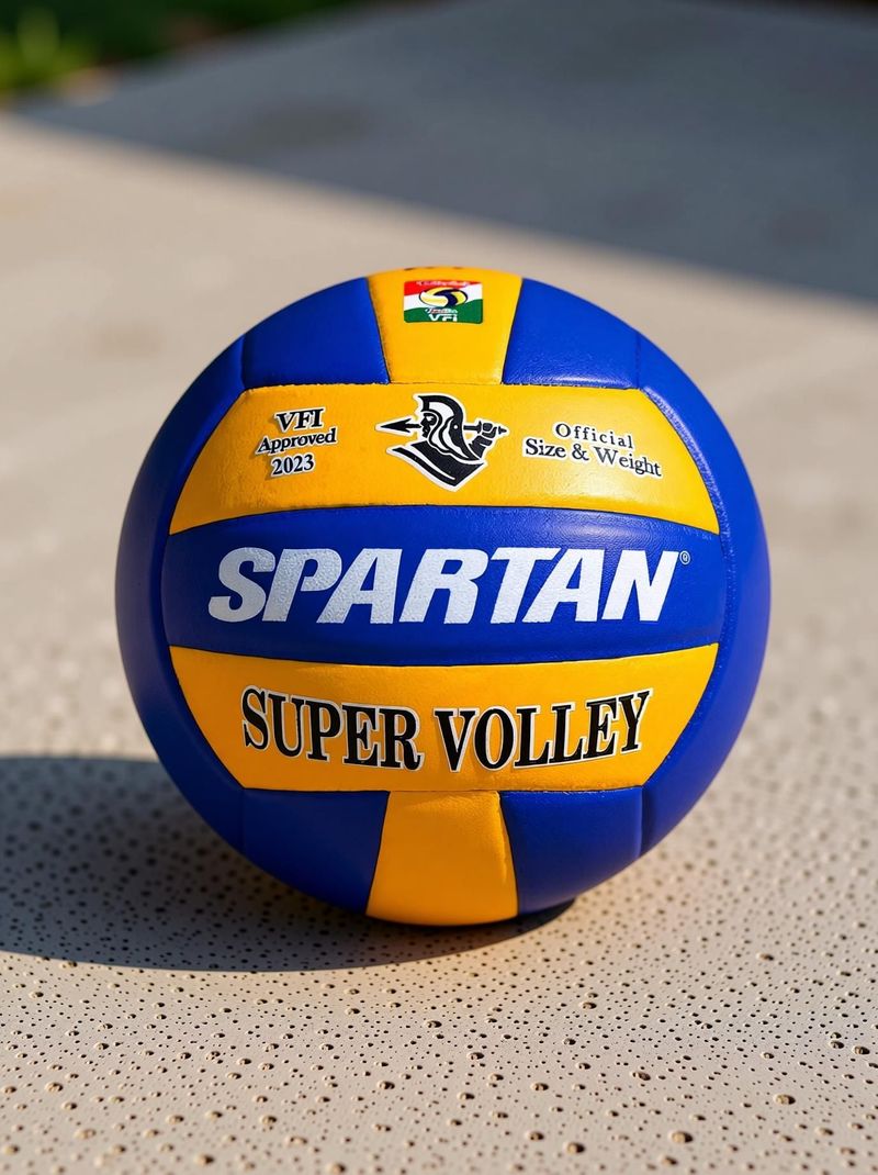 Spartan Super Volley Leather Volleyball - Size 4 - Image 6