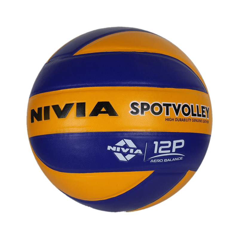 NIVIA Spotvolley Volleyball Size 4 Blue Yellow - Image 5