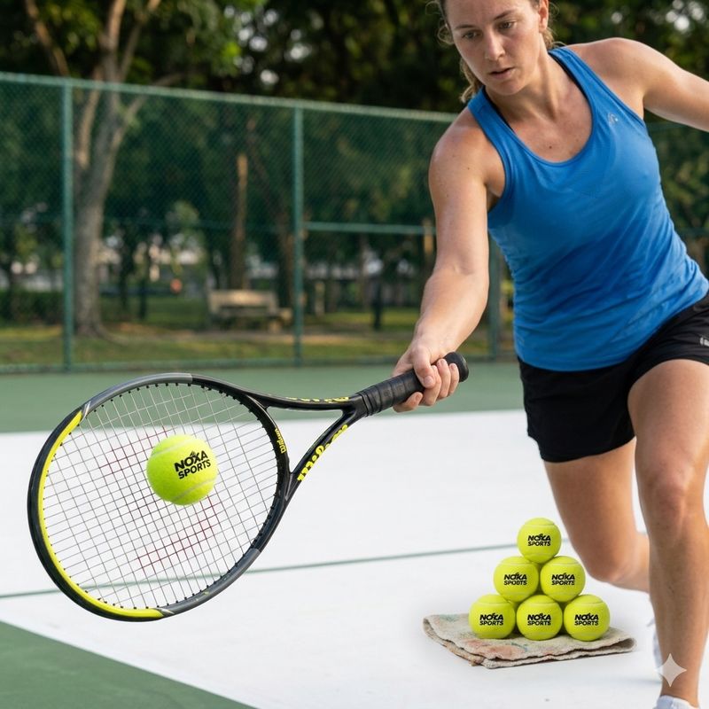 NOXA Sports Light Weight Cricket Tennis Ball - Image 5