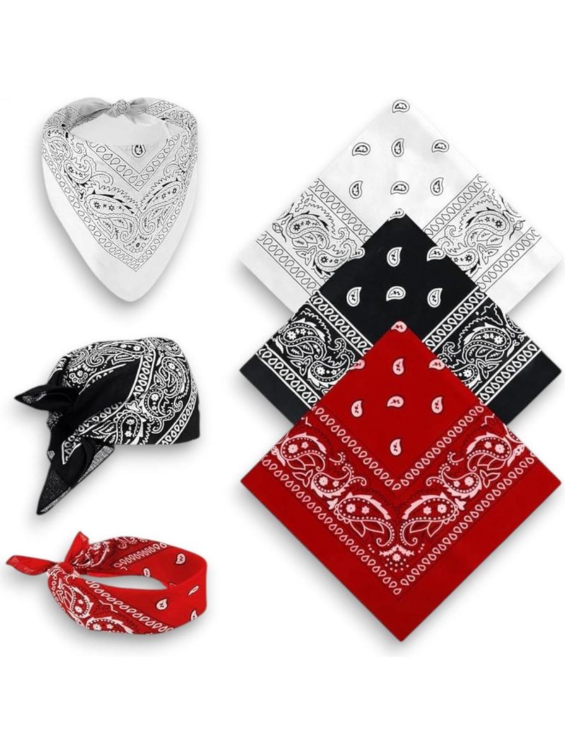 Bradley Men & Women, Boys & Girls Printed Bandana (Pack of 3) - Image 2