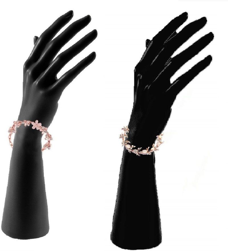 Om Jewells Crystal Gold-plated Bracelet Set - Image 5